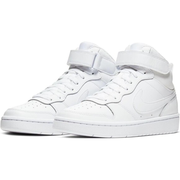 Nike Court Borough 2 Mid Triple White Size 10C Style CD7784 100 - Picture 5 of 6